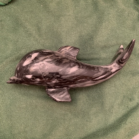 Marble dolphin statue - Picture 3 of 5